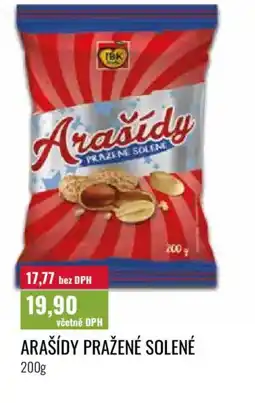 Ratio Arašídy pražené solené nabídka