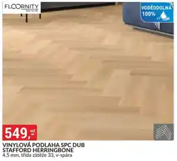 Baumax Vinylová podlaha spc dub stafford herringbone nabídka