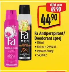 Albert Fa antiperspirant nabídka