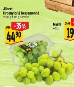 Albert Hrozny bílé bezsemenné nabídka