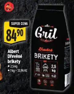 Albert Dřevěné brikety nabídka