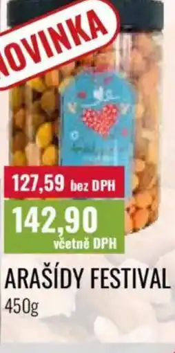 Ratio Arašídy festival nabídka