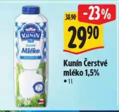 Albert Kunín čerstvé mléko nabídka