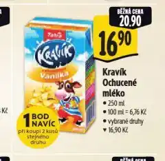 Albert Kravík ochucené mléko nabídka