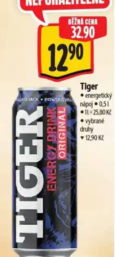 Albert Tiger energy drink nabídka