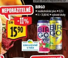 Albert Birgo nealkoholické pivo nabídka