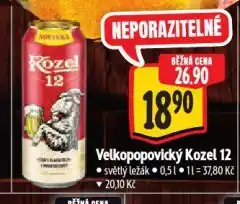 Albert Pivo velkopopovický kozel nabídka