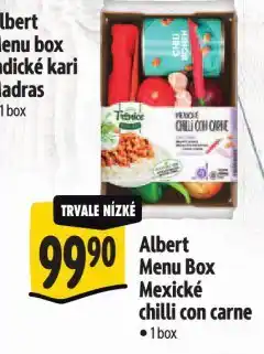 Albert Menu box mexické chilli con carne nabídka