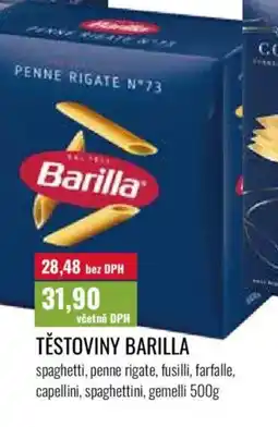Ratio Těstoviny barilla nabídka