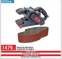Baumax Pásová bruska gude bs 76-900 e nabídka