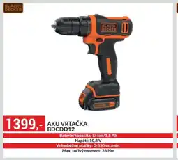 Baumax Aku vrtačka bdcdd12 nabídka