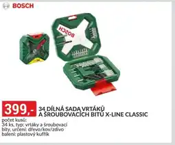 Baumax 34 dílná sada vrtáků a šroubovacích bitu x-line classic nabídka
