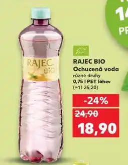 Kaufland RAJEC BIO Ochucená voda nabídka
