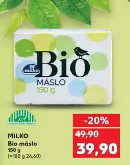 Kaufland Milko BIO máslo nabídka