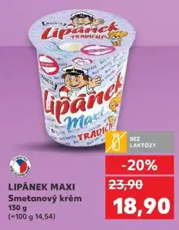 Kaufland LIPÁNEK MAXI Smetanový krém nabídka