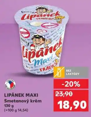 Kaufland LIPÁNEK MAXI Smetanový krém nabídka