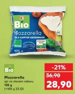 Kaufland Bio Mozzarella nabídka