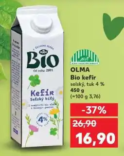 Kaufland OLMA Bio kefír nabídka