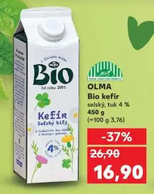 Kaufland OLMA Bio kefír nabídka