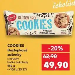Kaufland COOKIES Bezlepkové sušenky nabídka