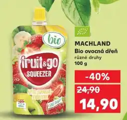 Kaufland MACHLAND Bio ovocná dřeň nabídka