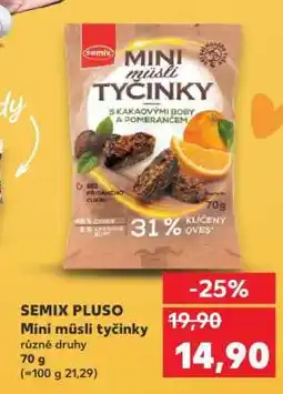 Kaufland SEMIX PLUSO Mini müsli tyčinky nabídka