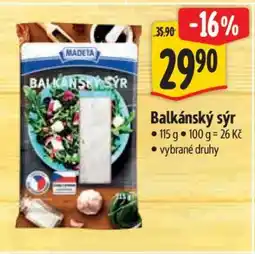 Albert Balkánský sýr nabídka