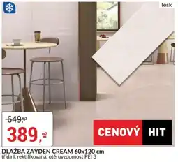 Baumax Dlažba zayden cream nabídka