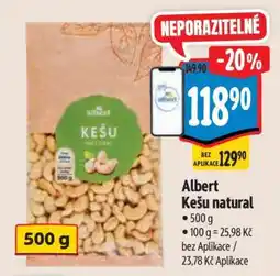 Albert Albert Kešu natural • nabídka