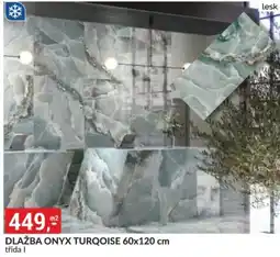 Baumax Dlažba onyx turqoise 60x120 cm nabídka