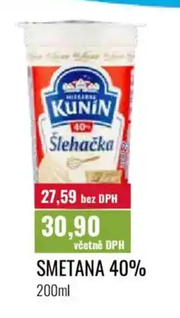Ratio SMETANA 40% nabídka