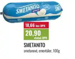 Ratio SMETANITO smetanové, ementáler nabídka