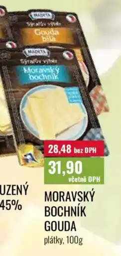 Ratio MADETA Moravský bochník gouda plátky nabídka