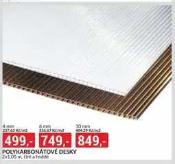 Baumax Polykarbonátové desky nabídka