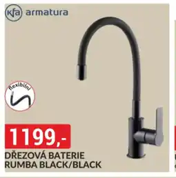 Baumax Dřezová baterie rumba black/black nabídka