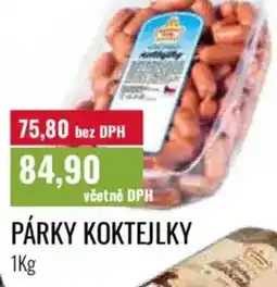 Ratio Párky koktejlky nabídka