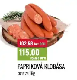 Ratio Papriková klobása nabídka