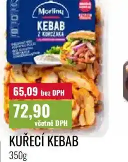 Ratio Kuřecí kebab nabídka