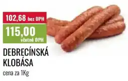 Ratio Debrecínská klobása nabídka