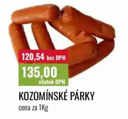 Ratio Kozomínské párky nabídka