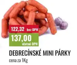 Ratio Debrecínské mini párky nabídka