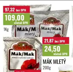 Ratio Mák mletý nabídka