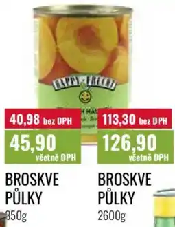 Ratio Broskve půlky nabídka