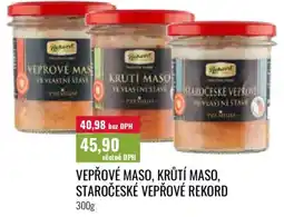 Ratio Vepřové maso, krůtí maso, staročeské vepřové Rekord nabídka