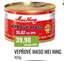Ratio Vepřové maso Mei ning nabídka