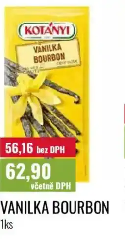 Ratio Kotányi vanilka bourbon nabídka