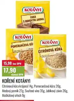 Ratio Koření Kotányi nabídka