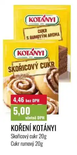 Ratio Koření Kotányi nabídka