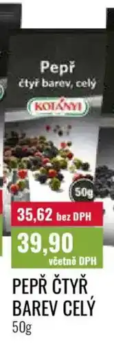 Ratio Kotányi Pepř čtyř barev celý nabídka