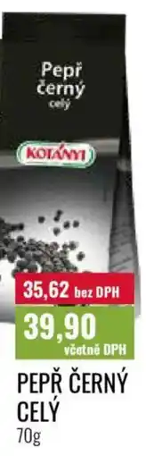 Ratio Kotányi Pepř černý celý nabídka
